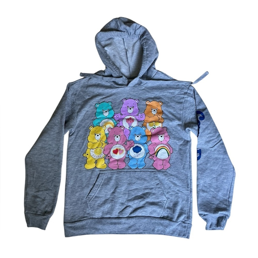 Care Bears Gray Hoodie with Colorful Bears kids